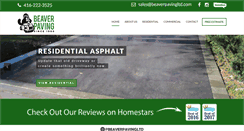 Desktop Screenshot of beaverpavingltd.com